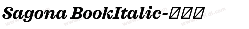 Sagona BookItalic字体转换